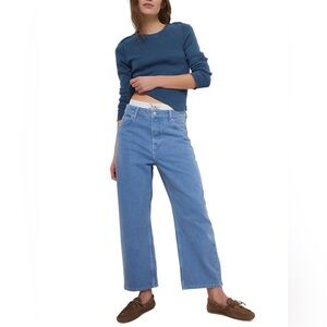 Free People Deep Trance Dropped Jeans nwt